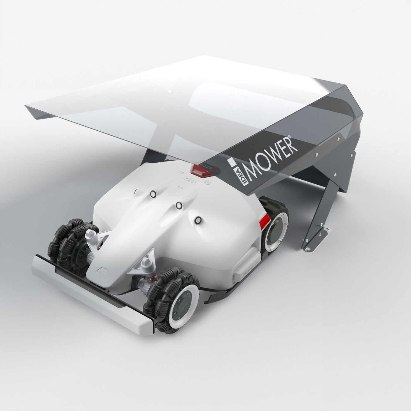 "Mobius": Das Garage für Rasenroboter Luba